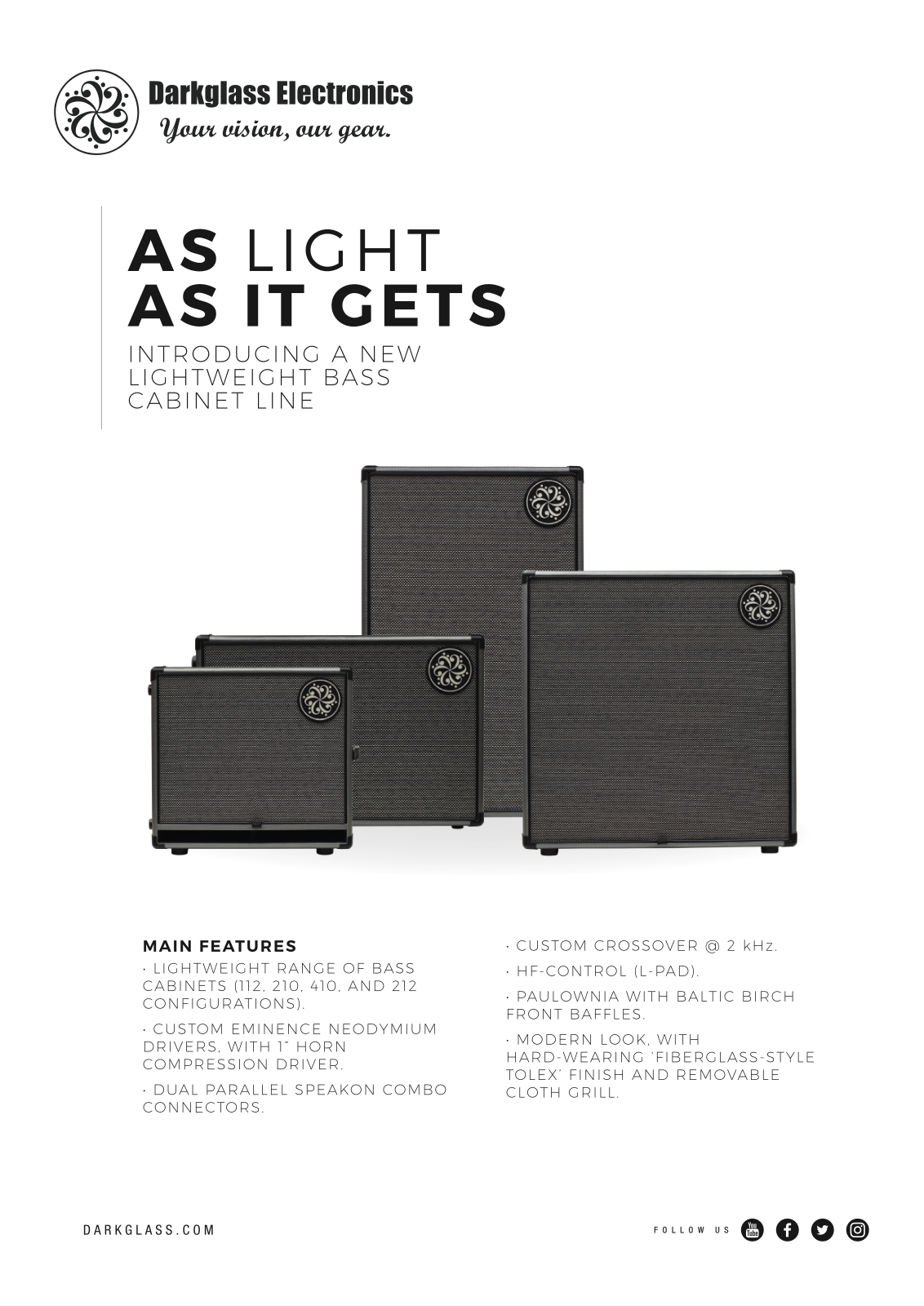 Darkglass DG-210N, DG-112N, DG-212N, DG-410N User guide - ManualMachine.com