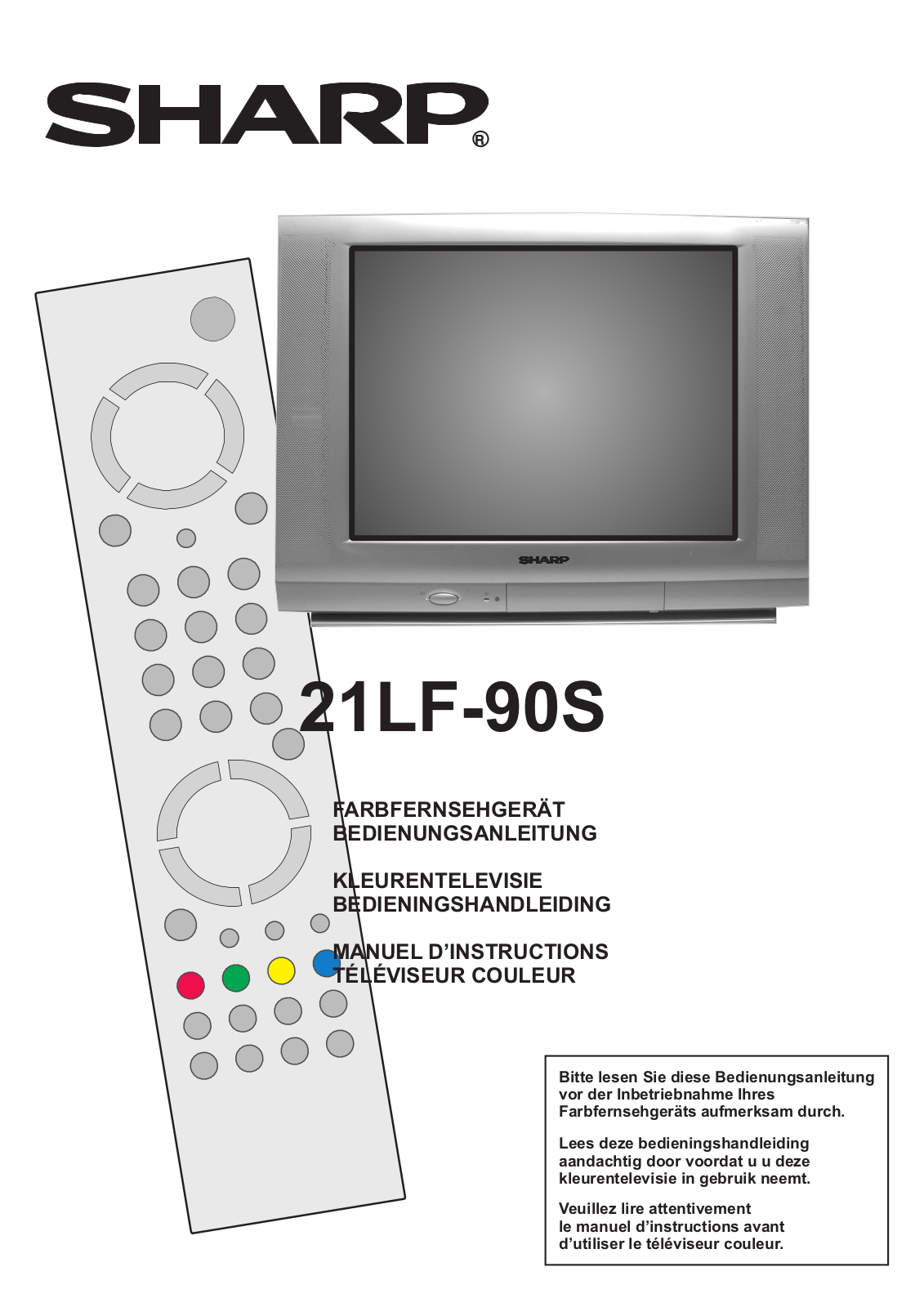 Sharp 21LF-90S Operation Manual