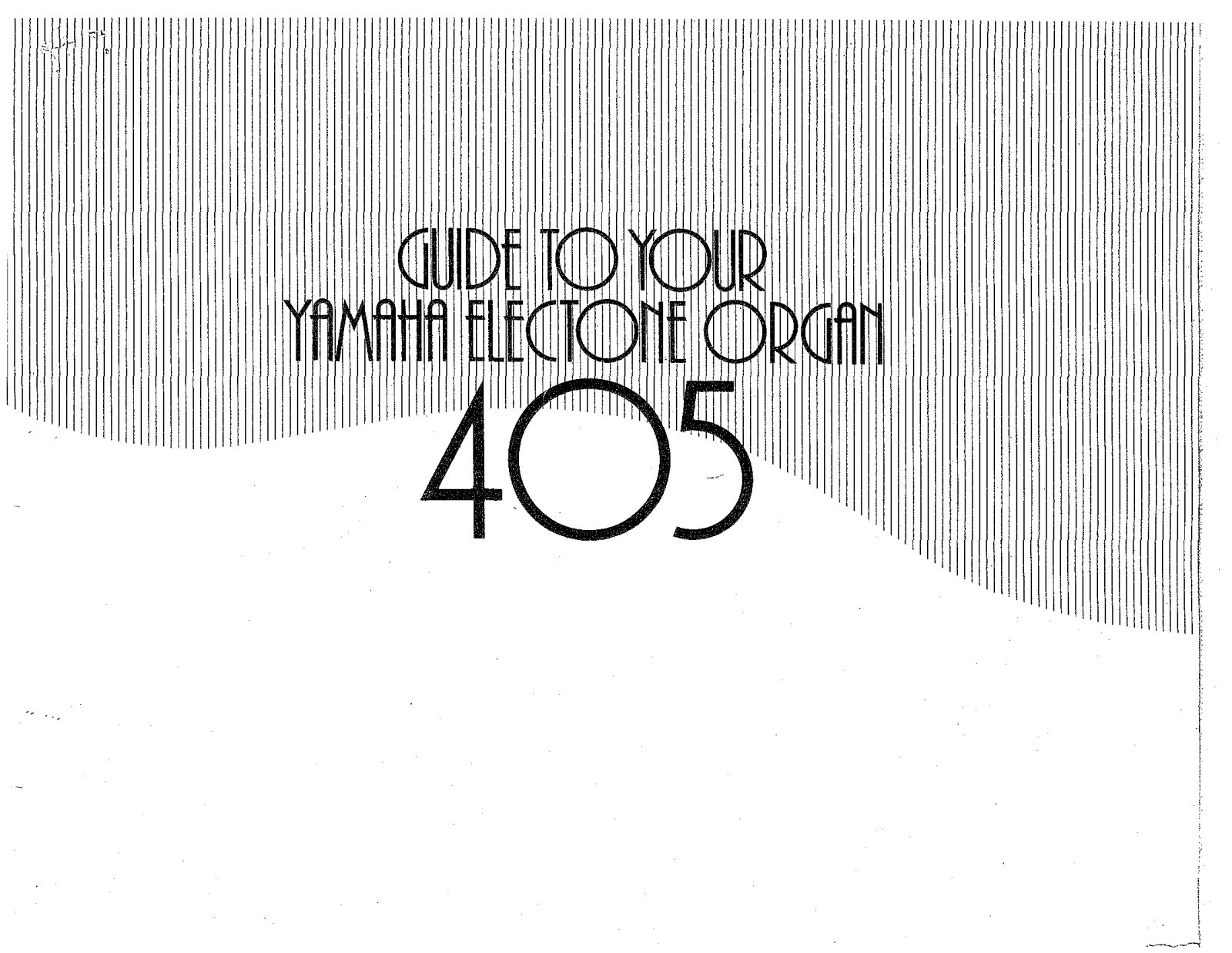 Yamaha 405 User Manual