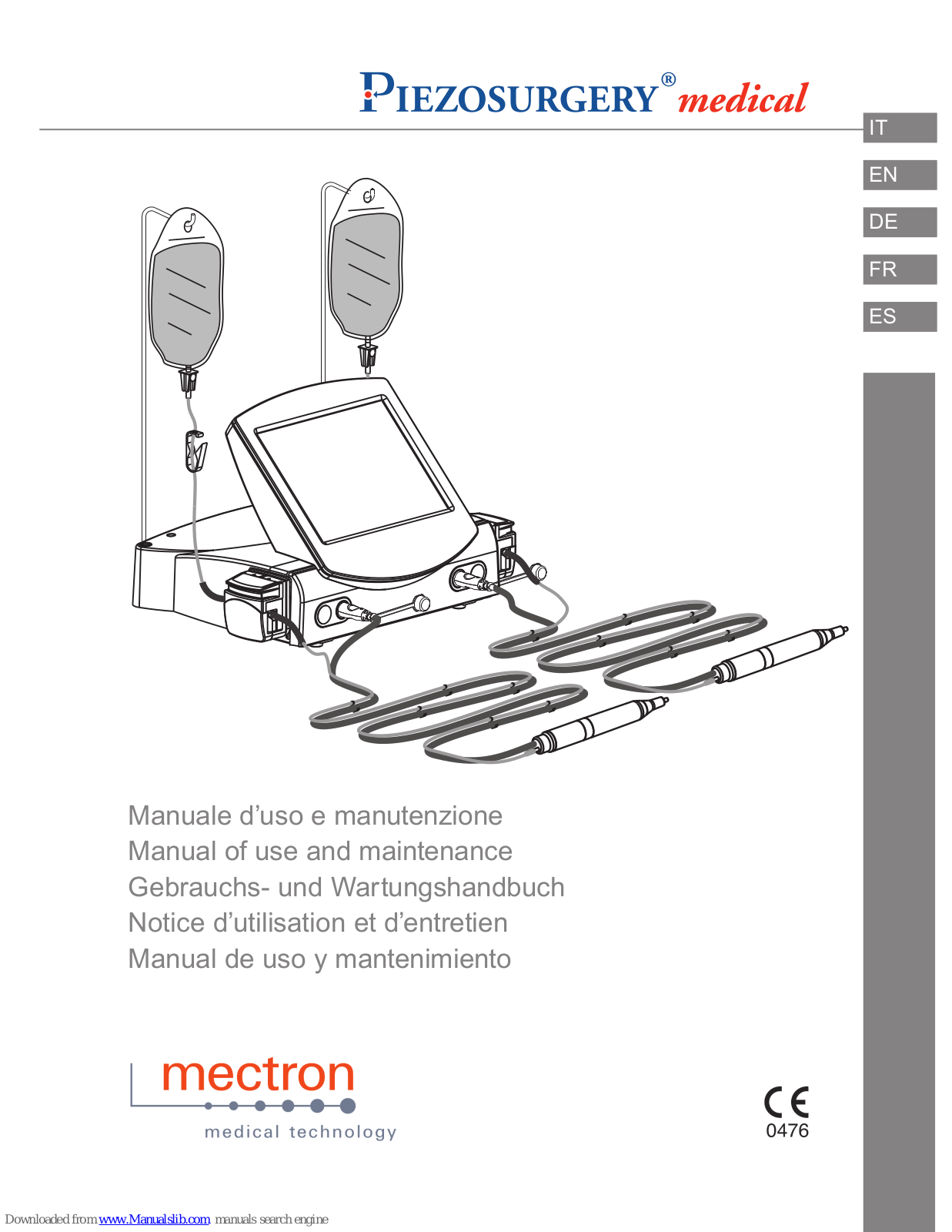mectron Piezosurgery Maintenance Manual - ManualMachine.com