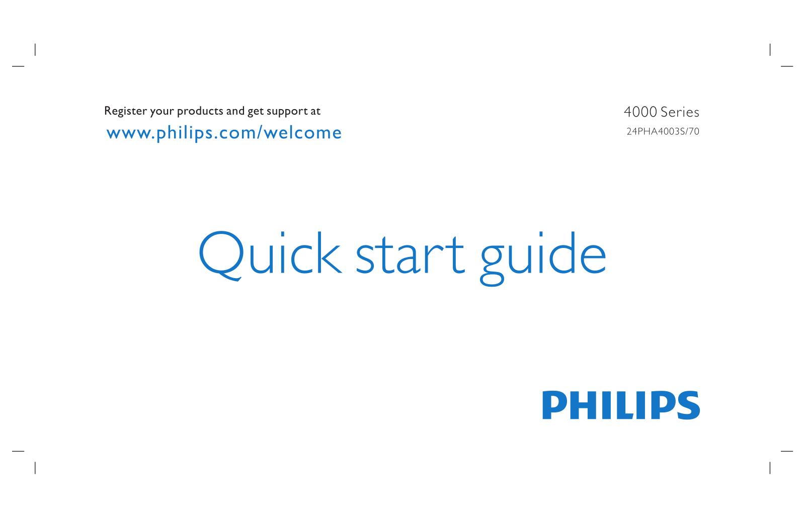 Philips 24PHA4003S/70 quick start guide - ManualMachine.com
