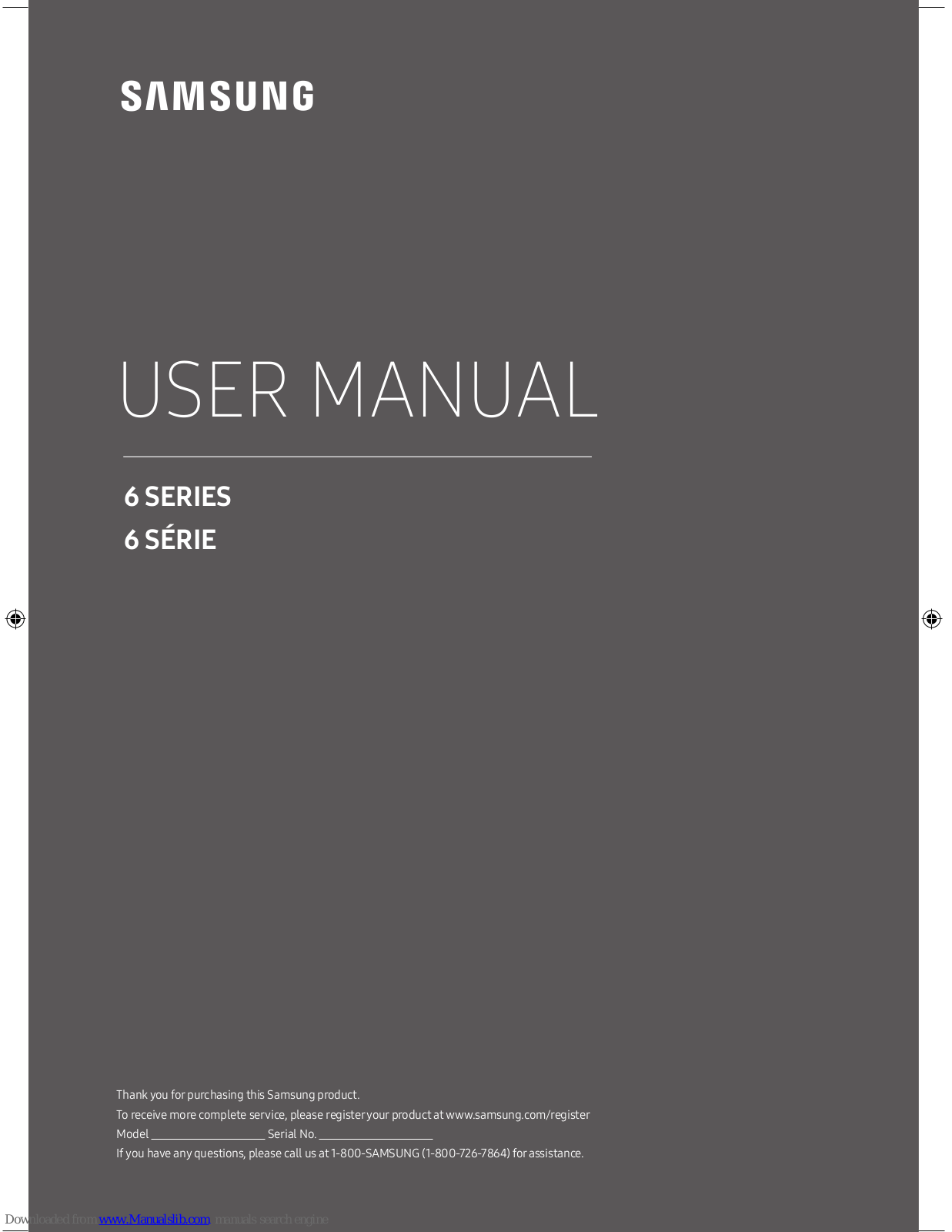 Samsung UN58MU6100 User Manual