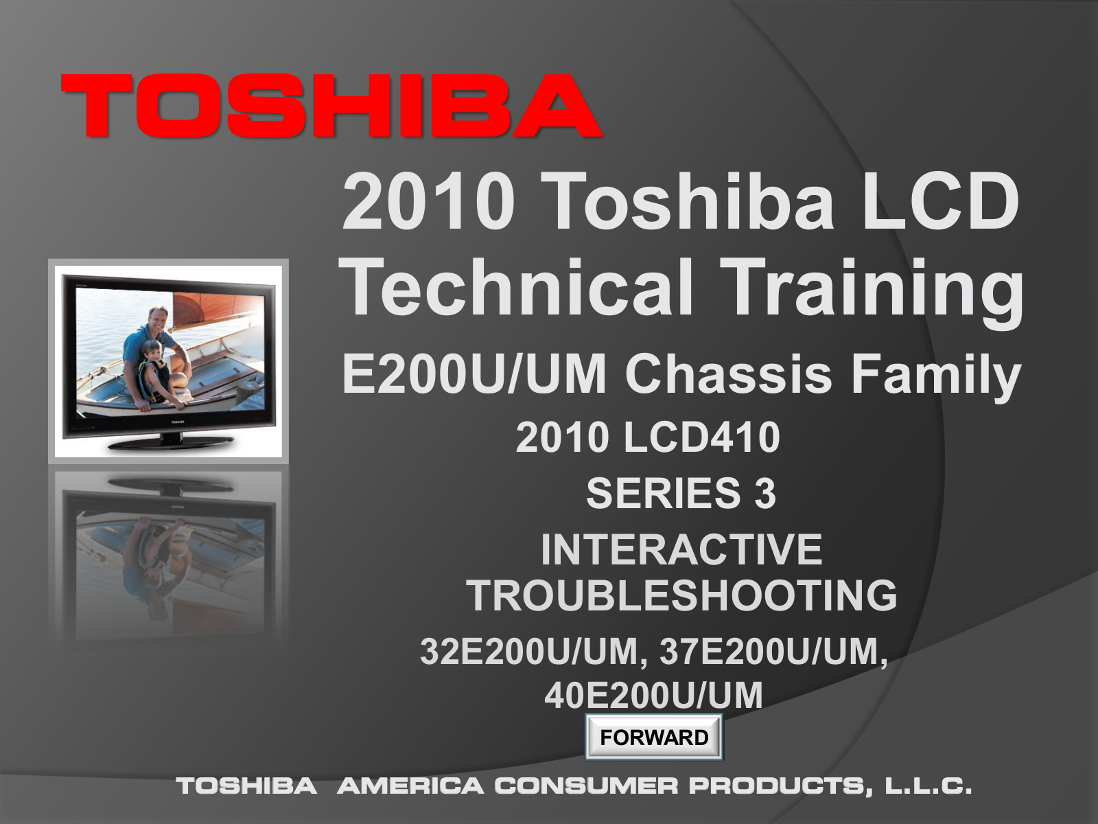 Toshiba 32E200U, 37E200U, 40E200U, 32E200UM, 37E200UM Service Manual