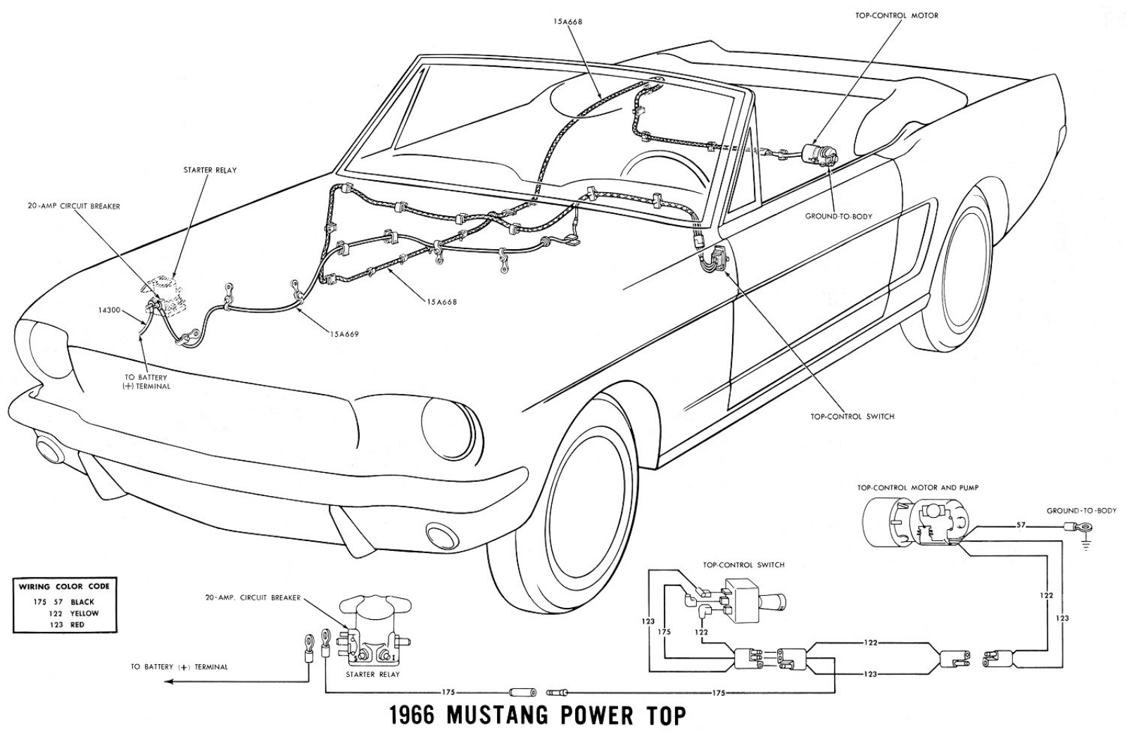 Ford 1966  mustang schematic