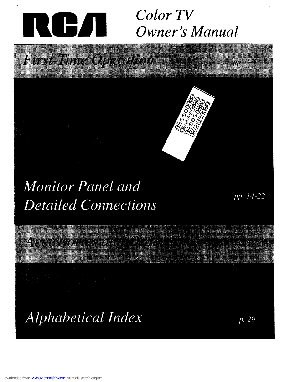 RCA IB-F20551WN Owner's Manual - ManualMachine.com