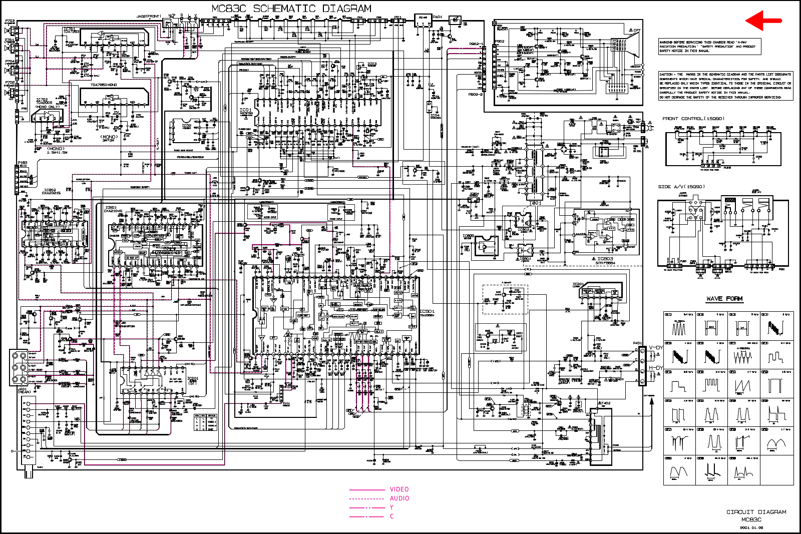 LG CP-20K78, MC83C Schematic