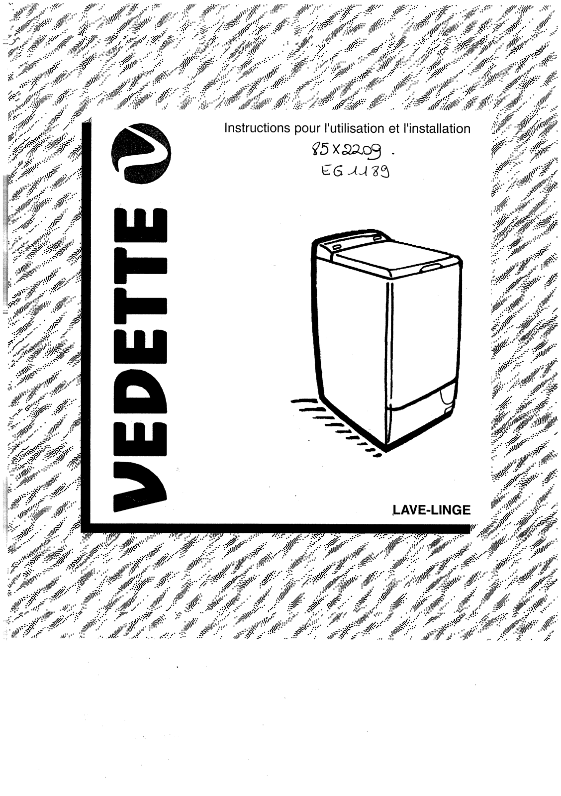 VEDETTE EG1085E, EG1088P, EG1089, EG1089BD, EG1189 User Manual