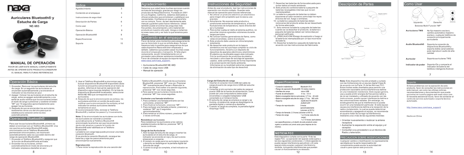 Naxa NE-983 Users manual