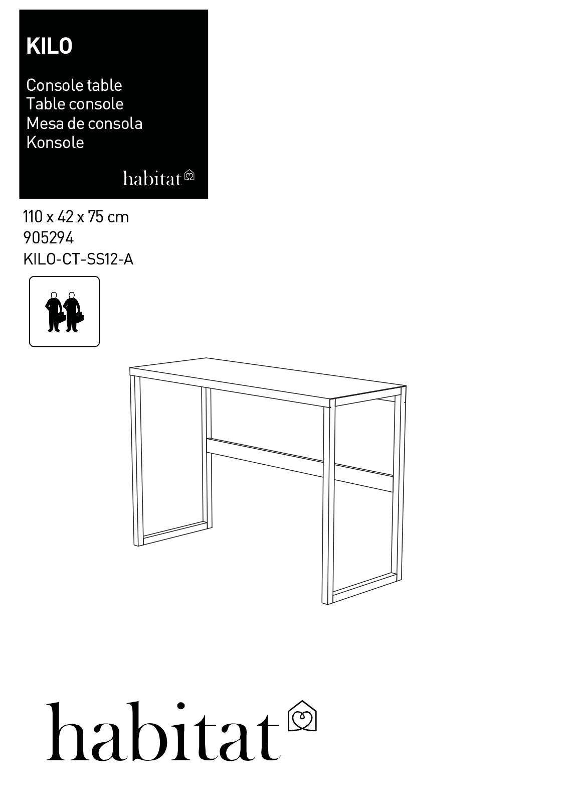 Habitat 22858 Instruction manual