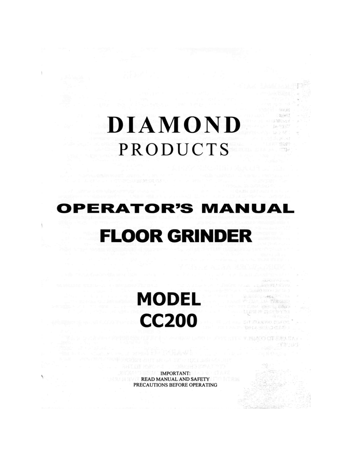 Diamond CC200 User Manual