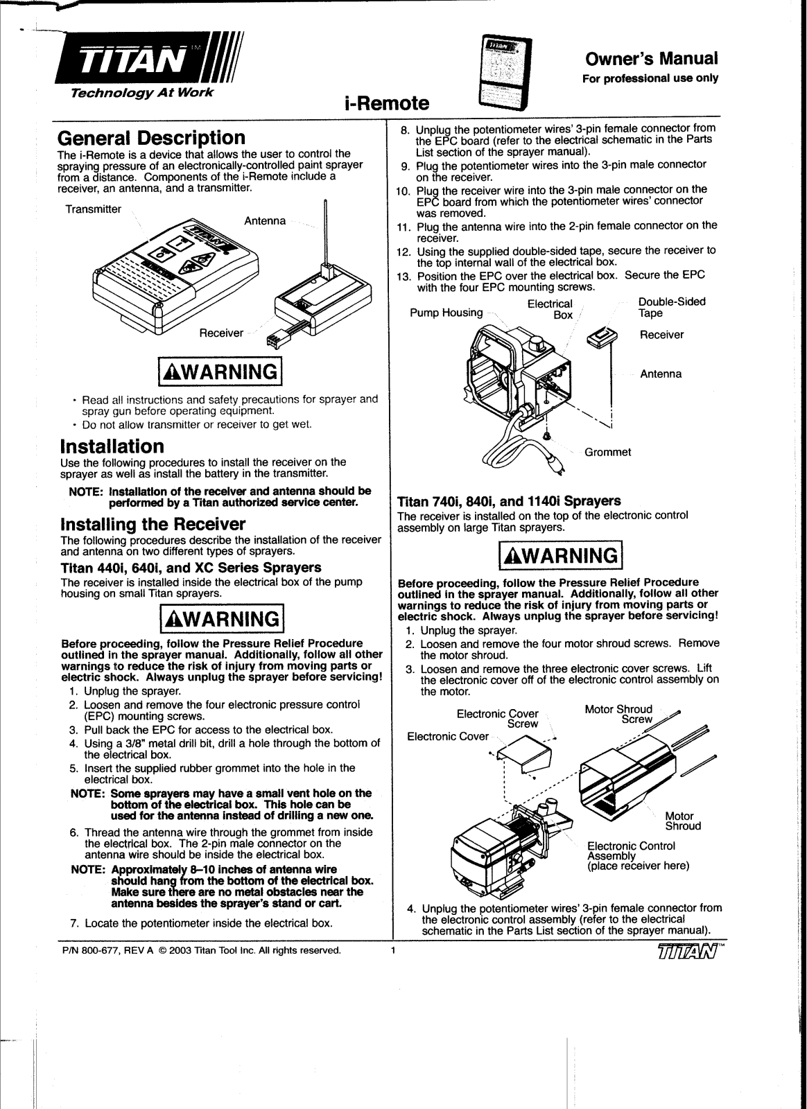 Titan Tool LSCNIREM Users Manual