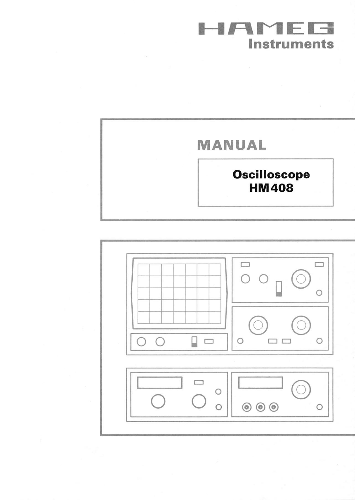 HAMEG HM408 User Manual