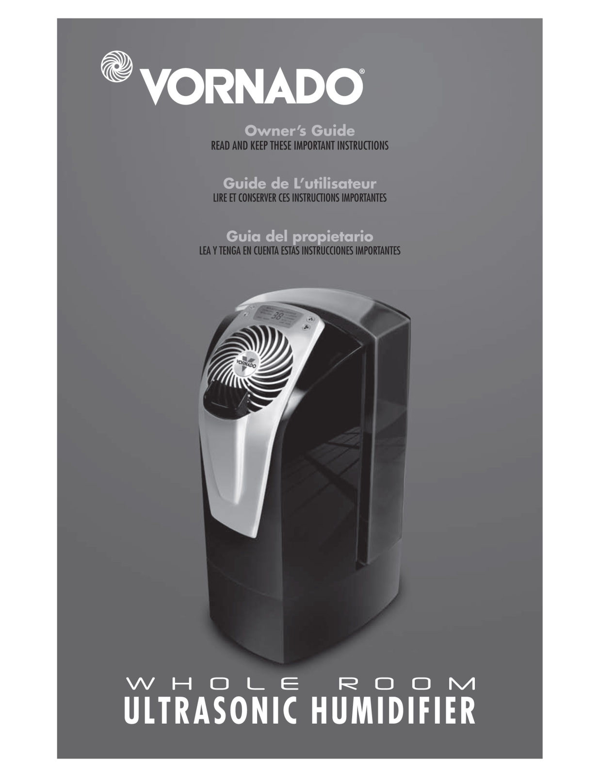 Vornado Ultrasonic Humidifiers User Manual