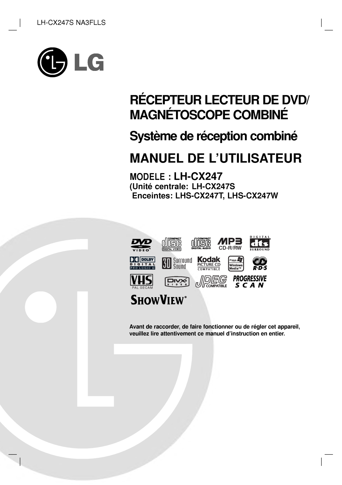 LG LH-CX247S User Manual