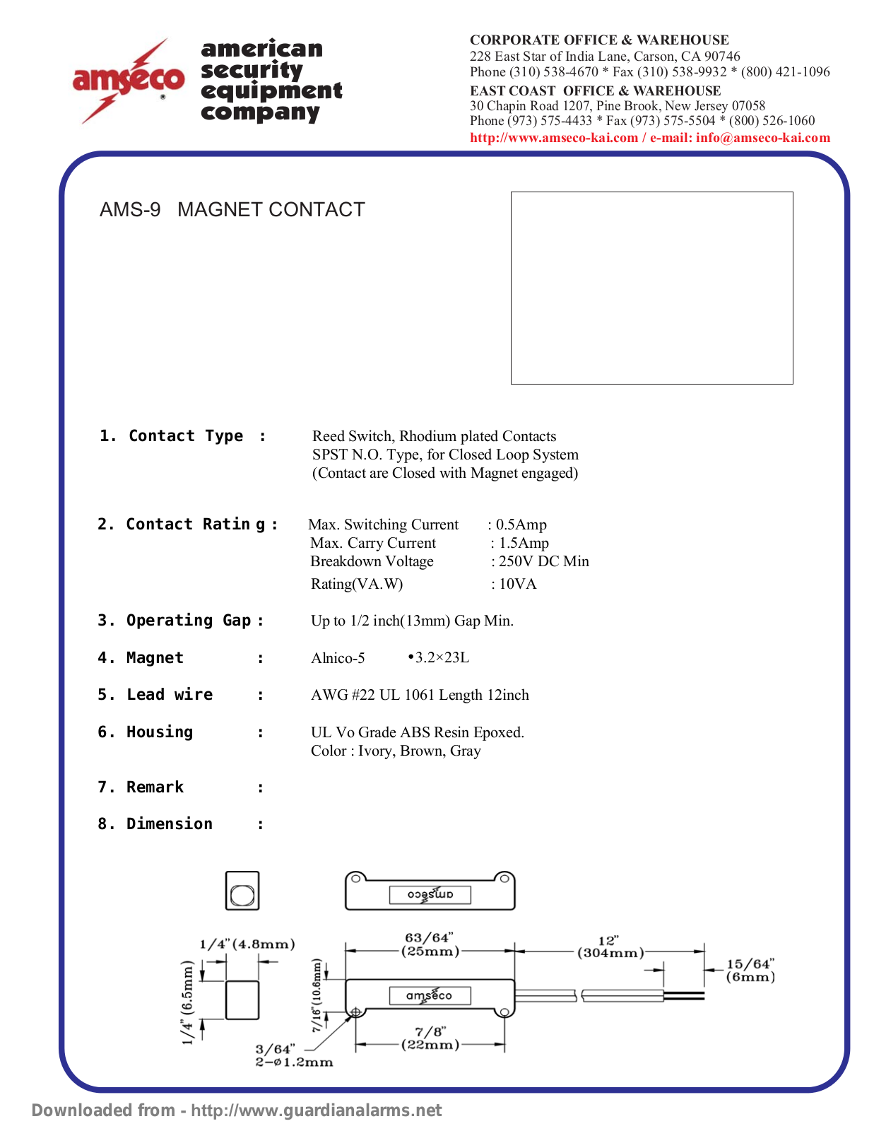 Amseco AMS 9 User Guide - ManualMachine.com