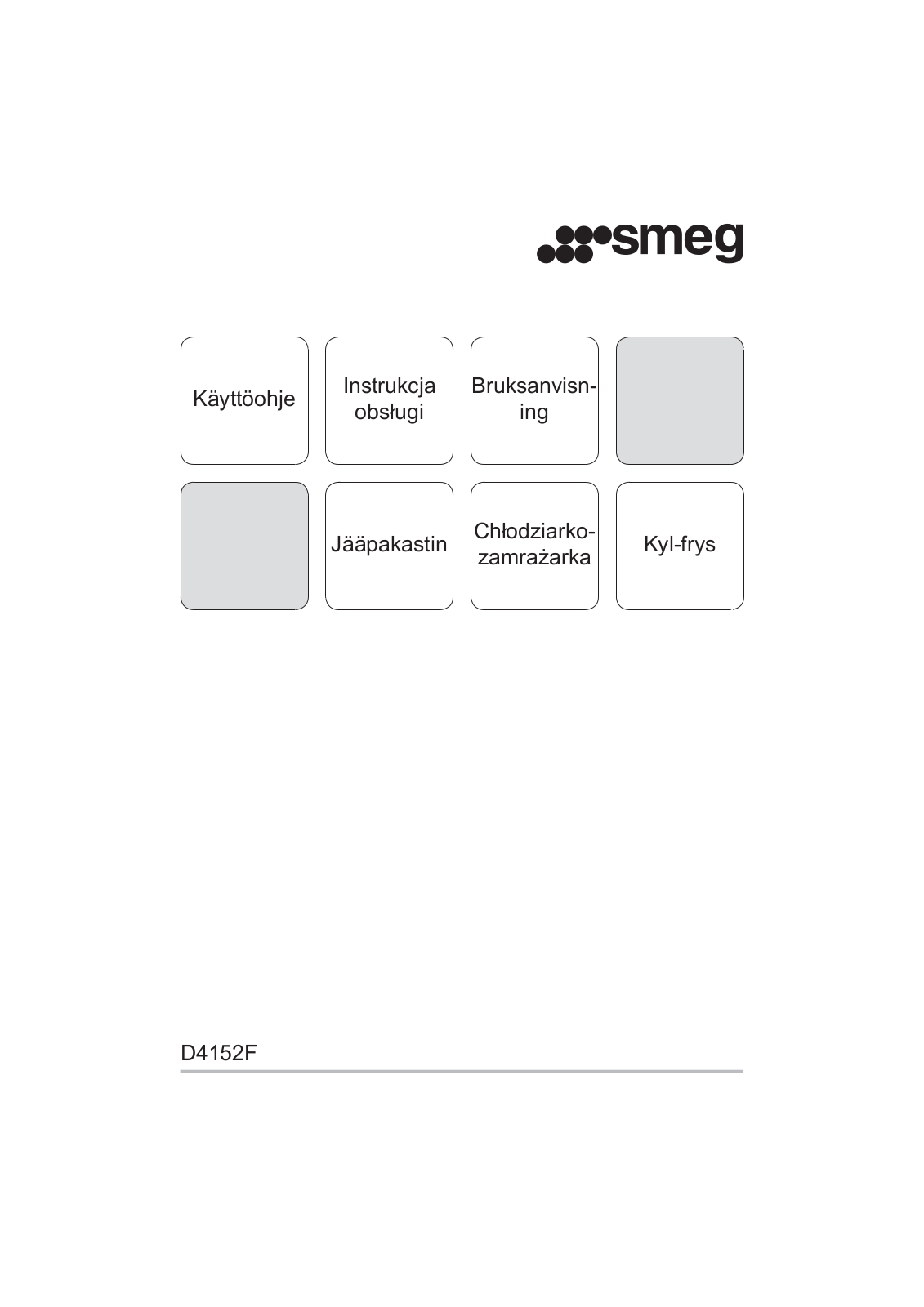 Smeg D4152F User manual