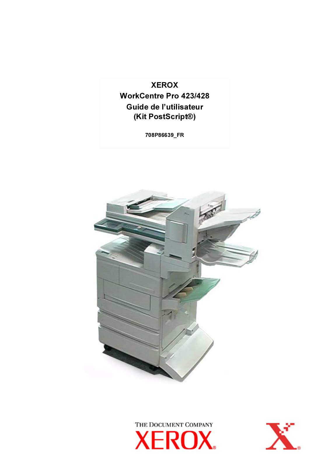 Xerox WorkCentre Pro 423, WorkCentre Pro 428 User Guide