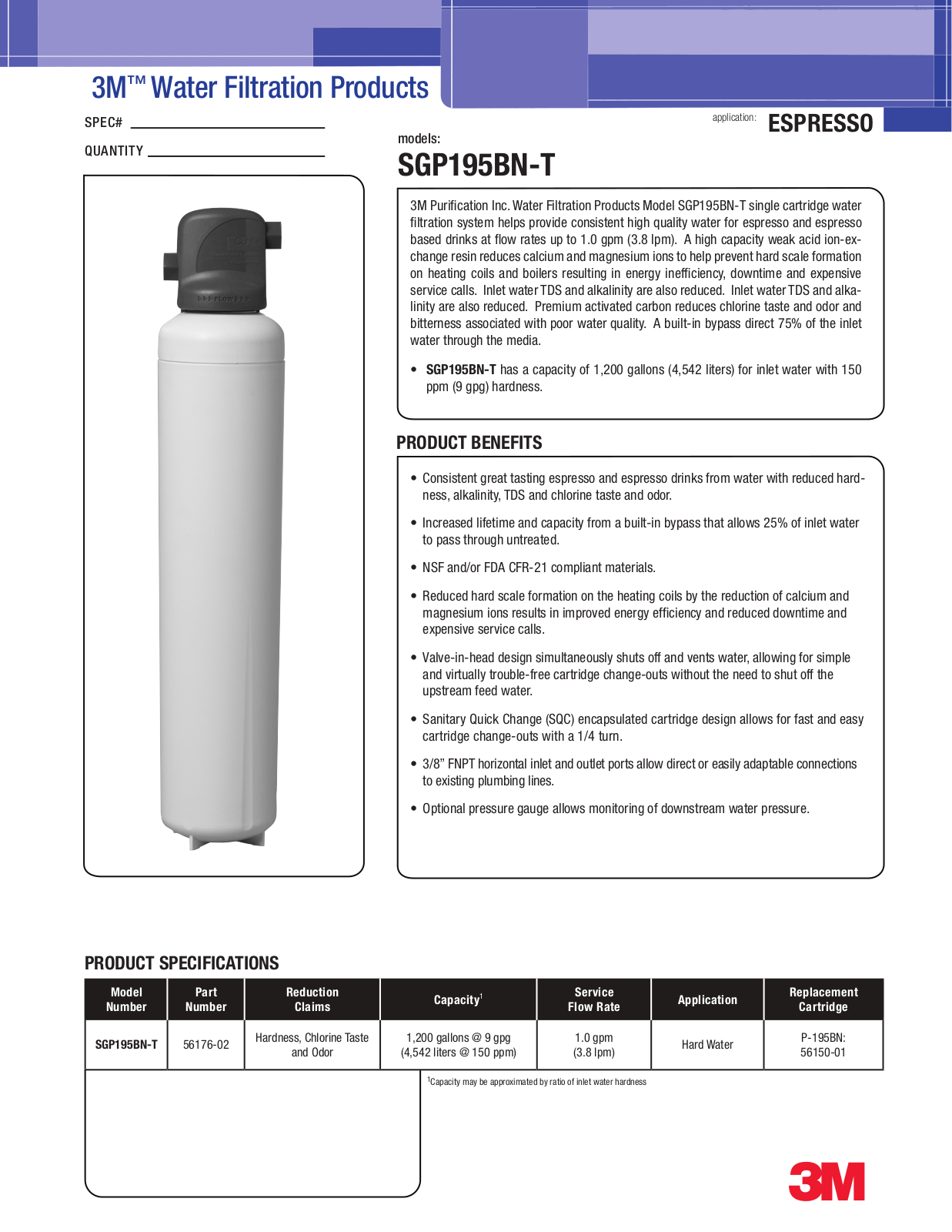 3M SGP195BN-T User Manual