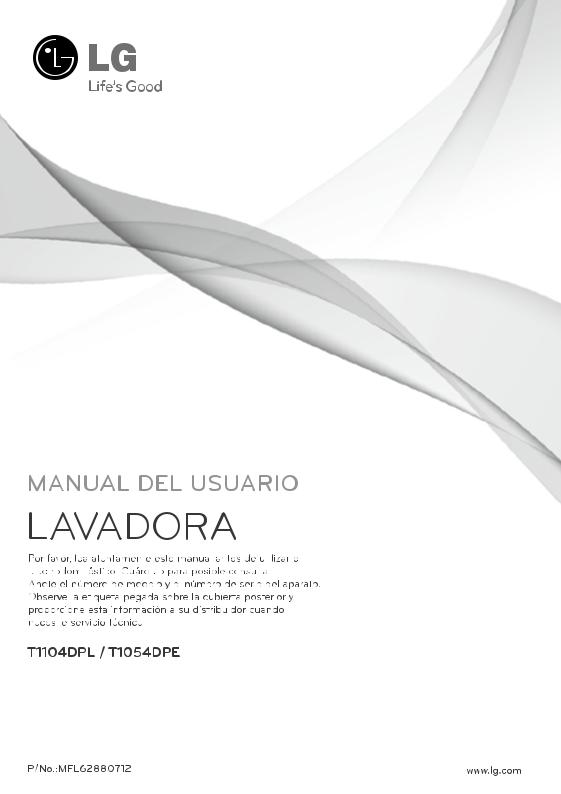 LG T1054DPE Owner's manual