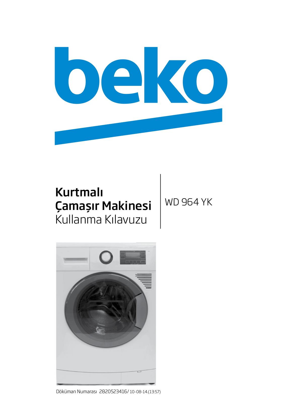 Beko WD 964 YK User manual