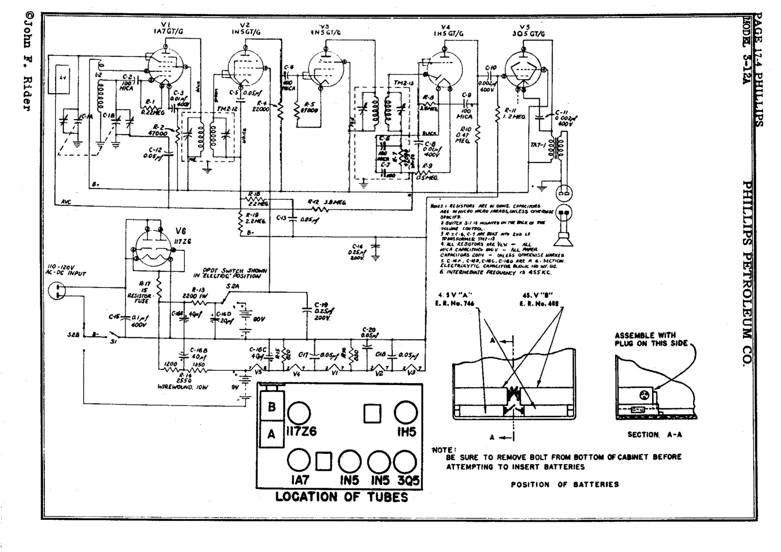 Phillips 3 12a schematic - ManualMachine.com
