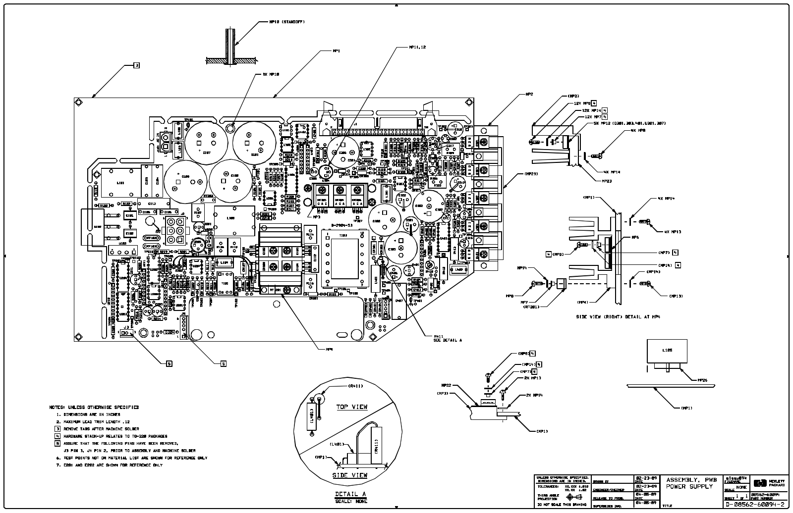 HP 8561e, 8561ec, 8563e, 8563ec schematic