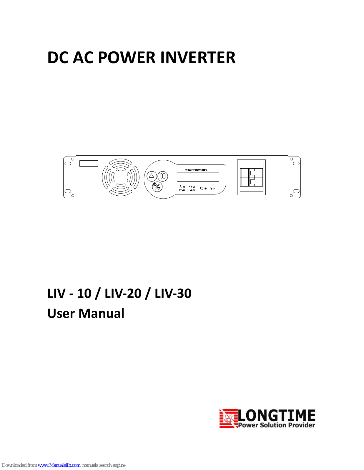 Longtime LIV-10, LIV-20, LIV-30 User Manual - ManualMachine.com