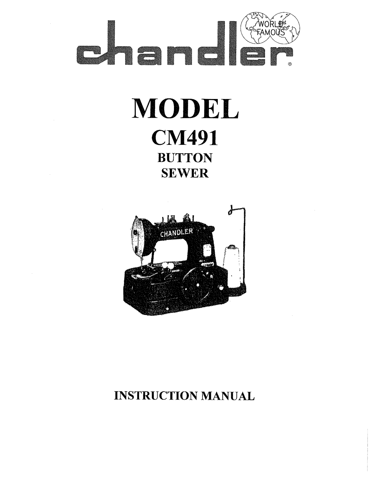 CONSEW CM491 Instruction Manual