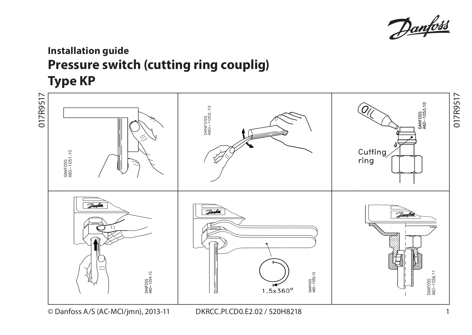 Danfoss Electronics KP Installation Guide