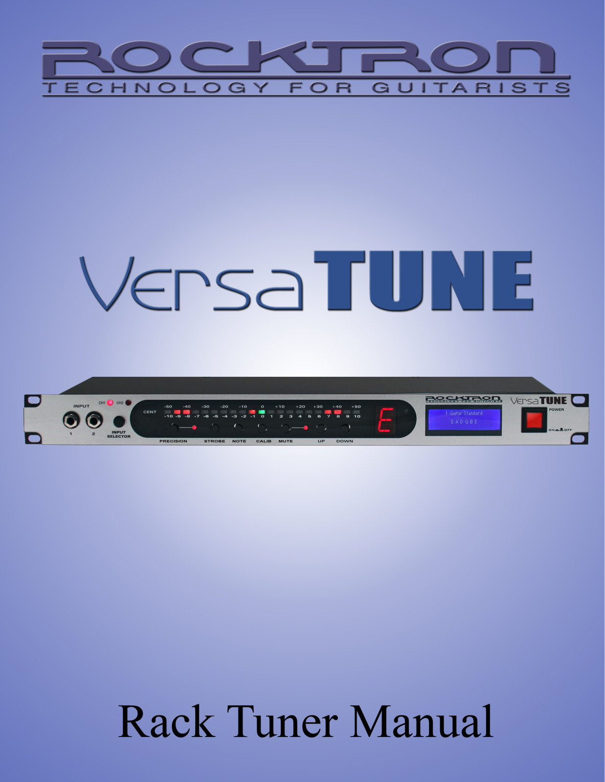 Rocktron VersaTune Rack Tuner II User manual