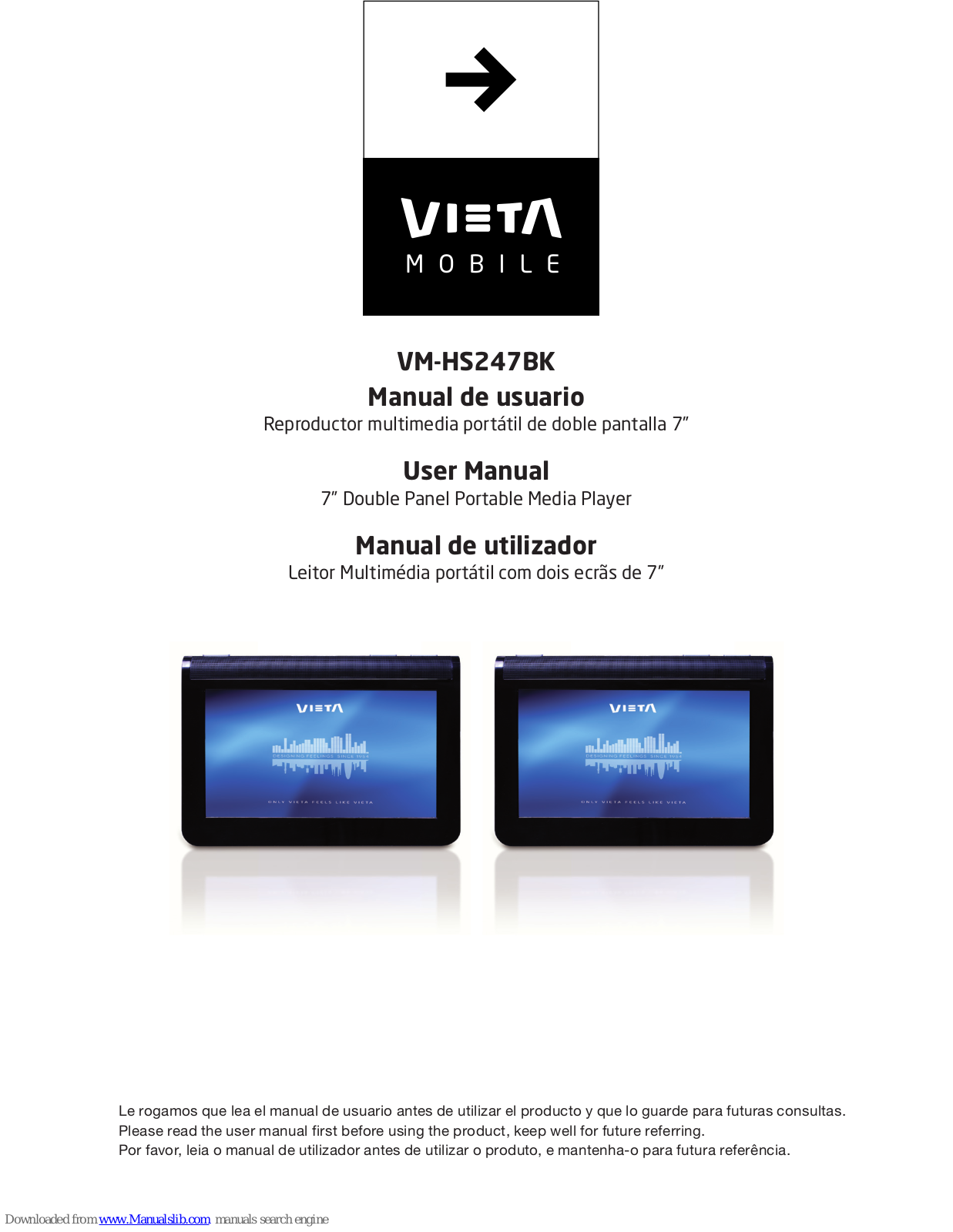 VIETA VM-HS247BK, VM-HS249BK, VM-HS149BK, VM-HS147BK User Manual