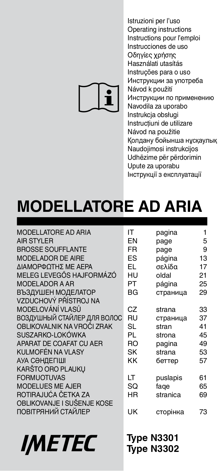 Bellissima 11465 GH18 1000 User Manual