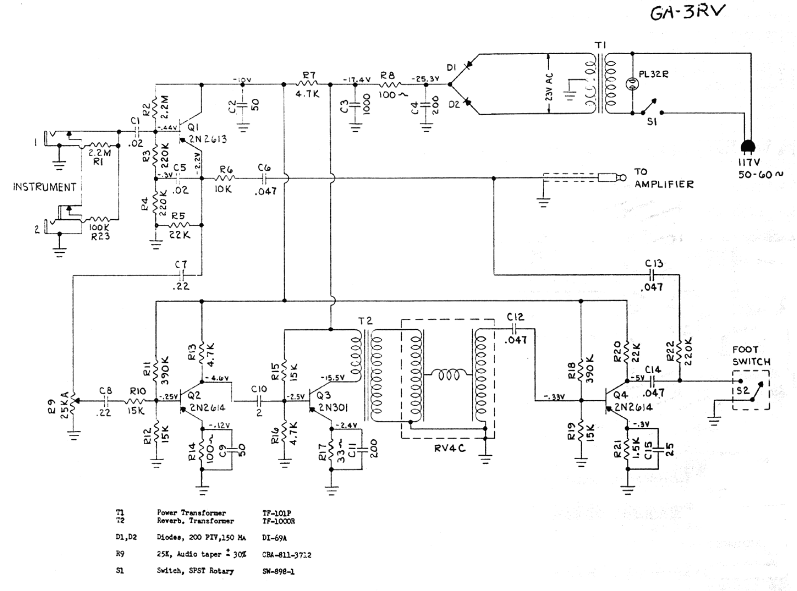 Gibson ga3rv schematic