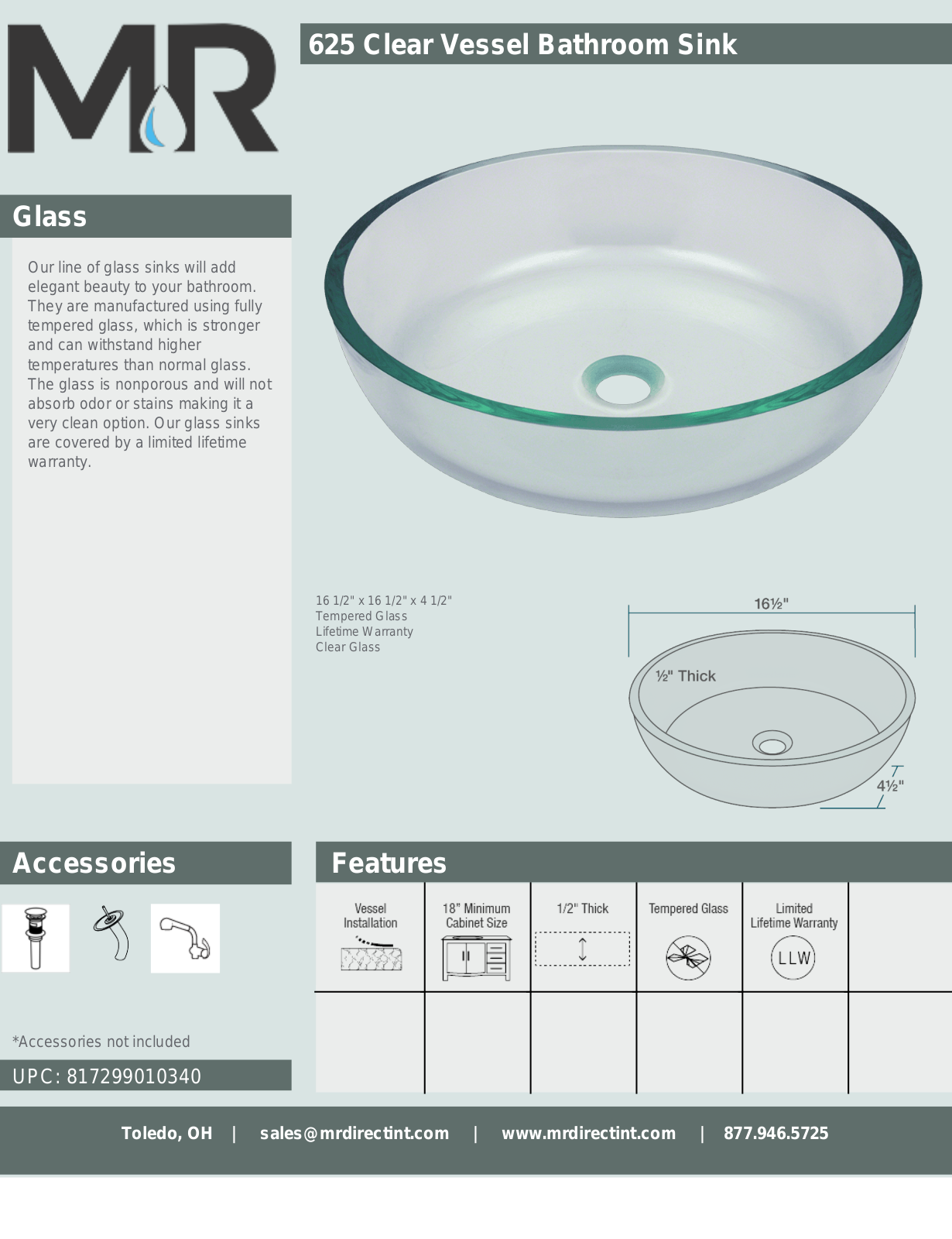 MR Direct MRDR1300 Specifications & Dimensions - ManualMachine.com