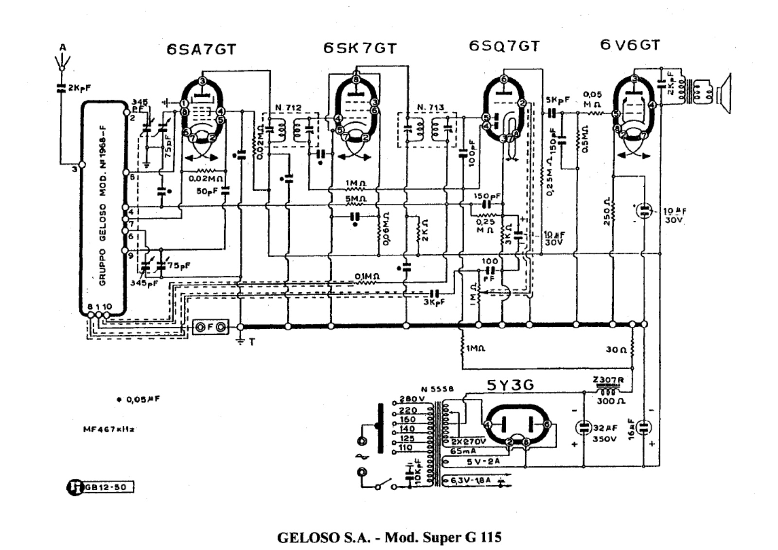 Geloso g115 schematic