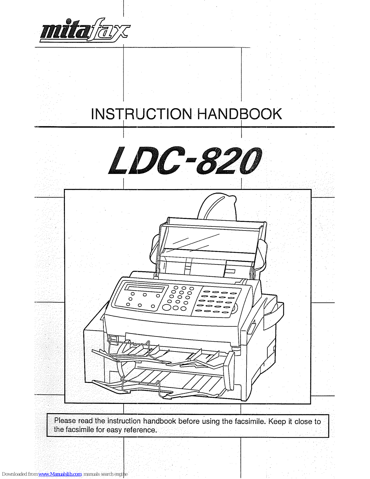 Mita LDC-820 Instructions Manual - ManualMachine.com