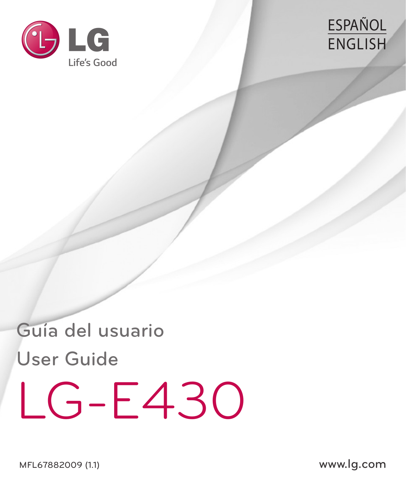 LG LGE430 User manual