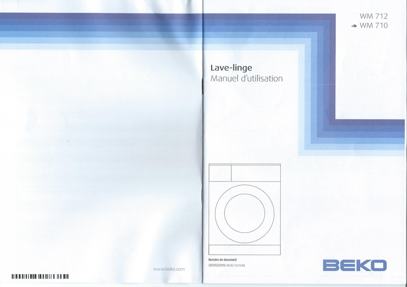 BEKO WM710 User Manual