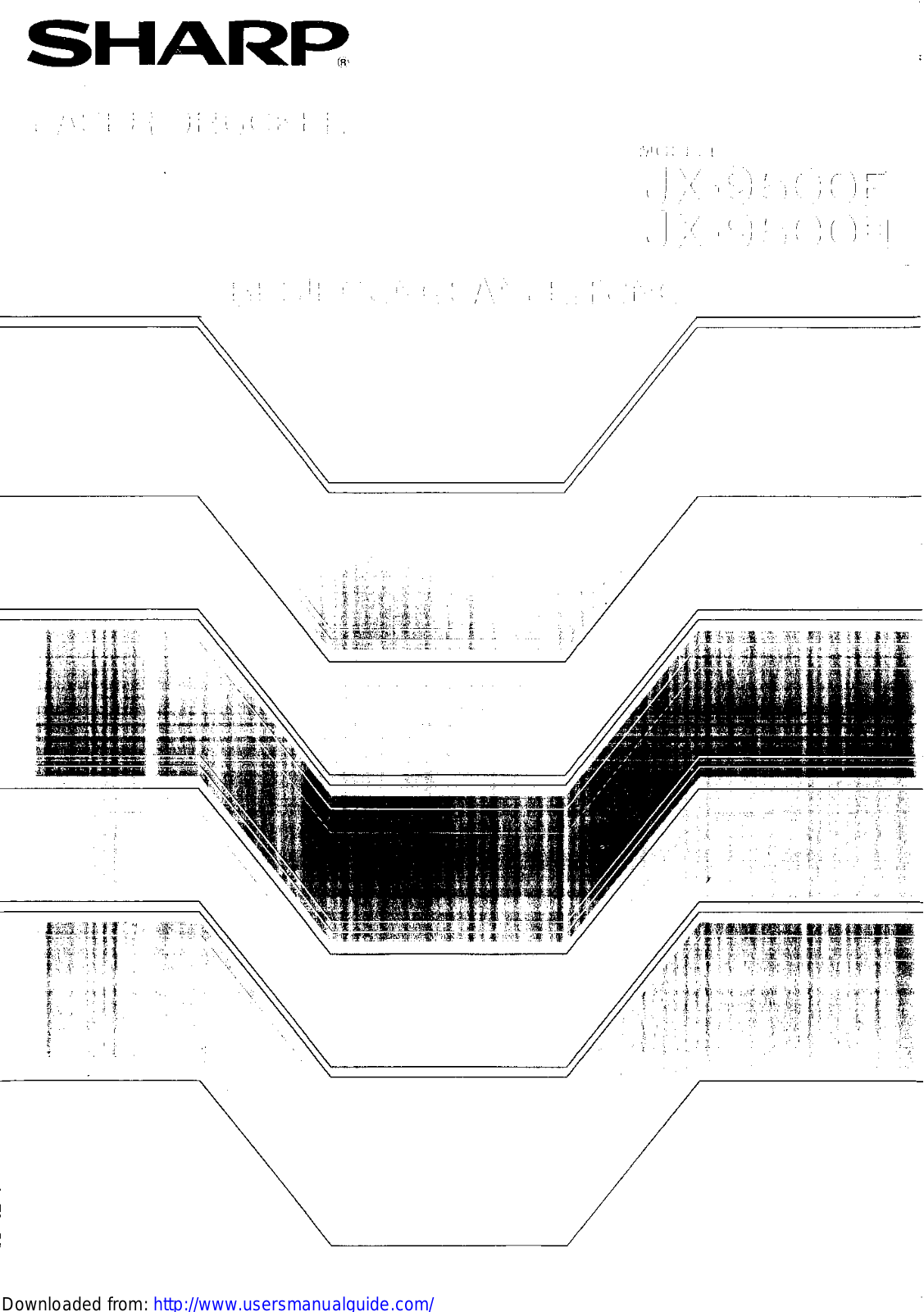 SHARP JX-9500E/H User Manual