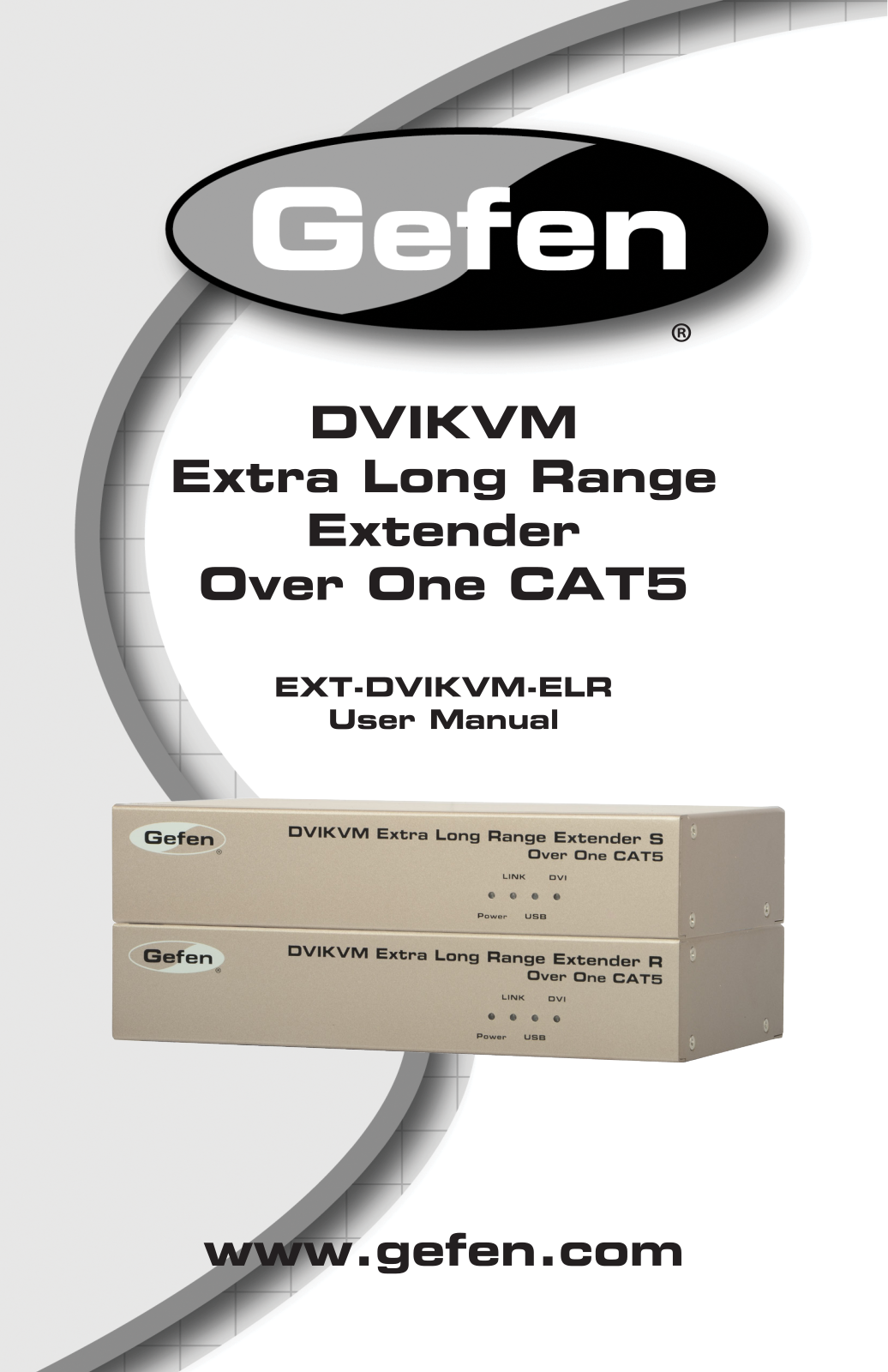 Gefen EXT-DVIKVM-ELR User Manual