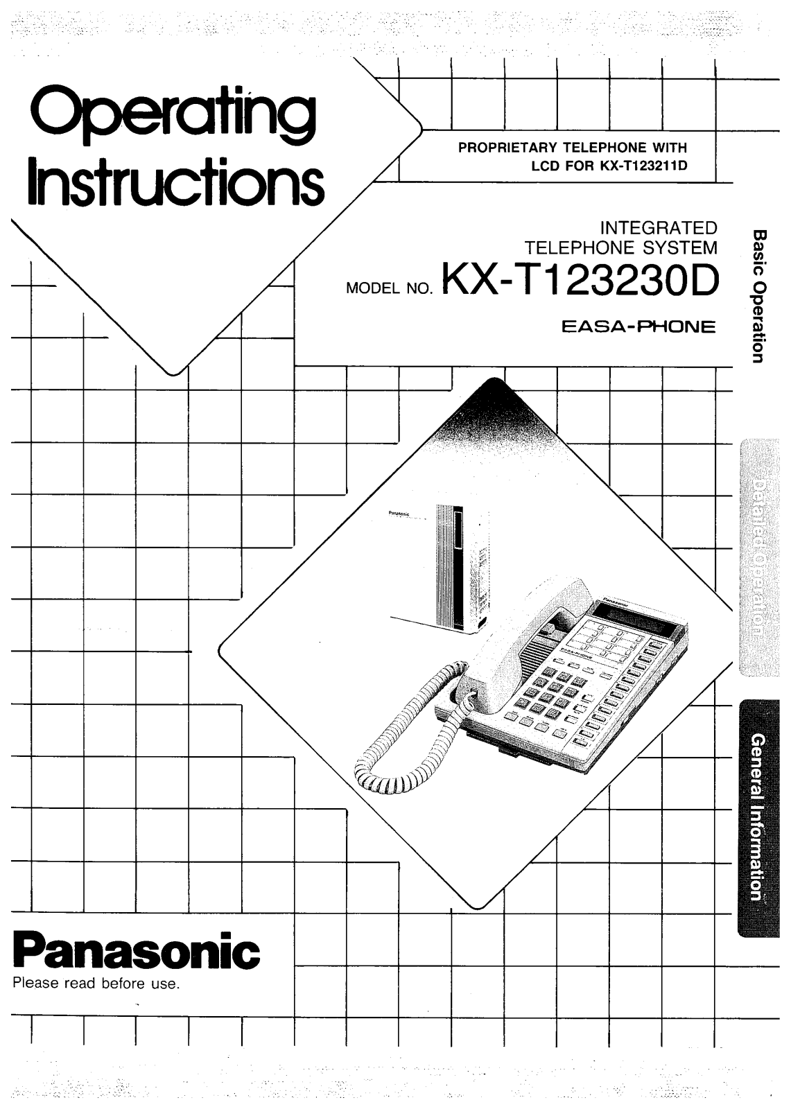 Panasonic KX-T123230D User Manual