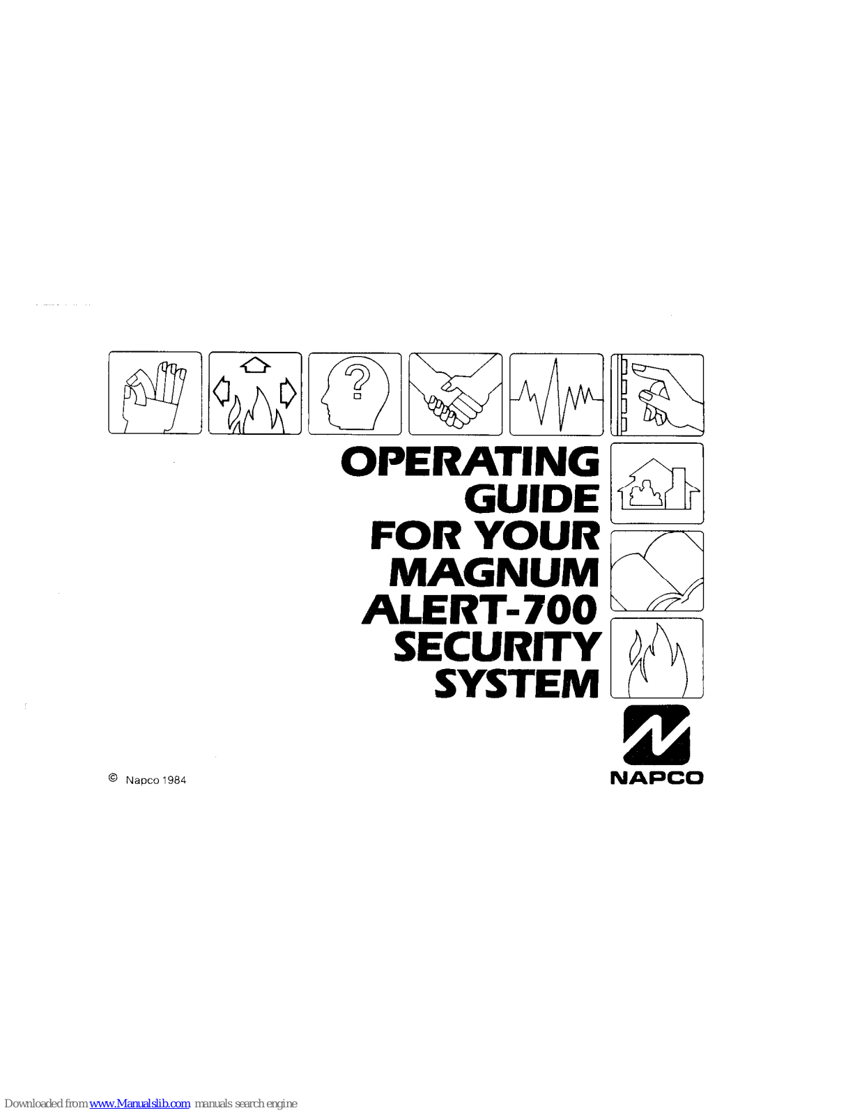 NAPCO ALERT-700 Operating Instructions Manual