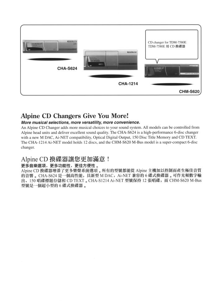 Alpine TDM-7580E User Manual