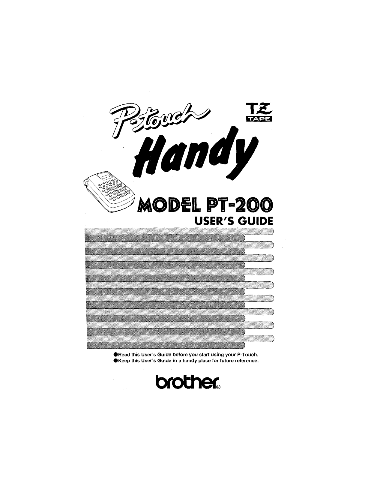 Brother PT-200 User Manual