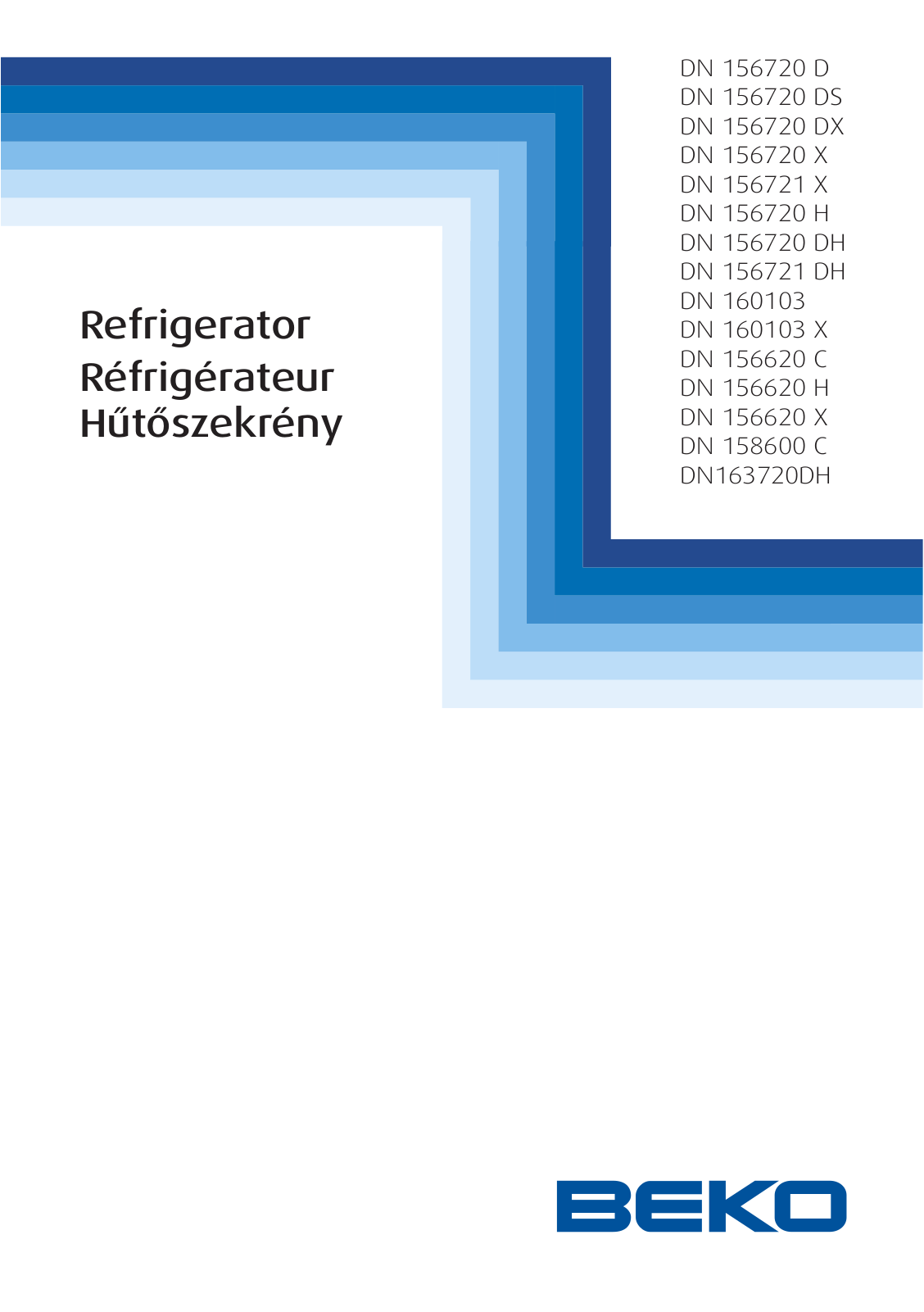 Beko DN 156620 C, DN 156720 D, DN 156720 DH, DN 156721 DH, DN 156721 X User Manual
