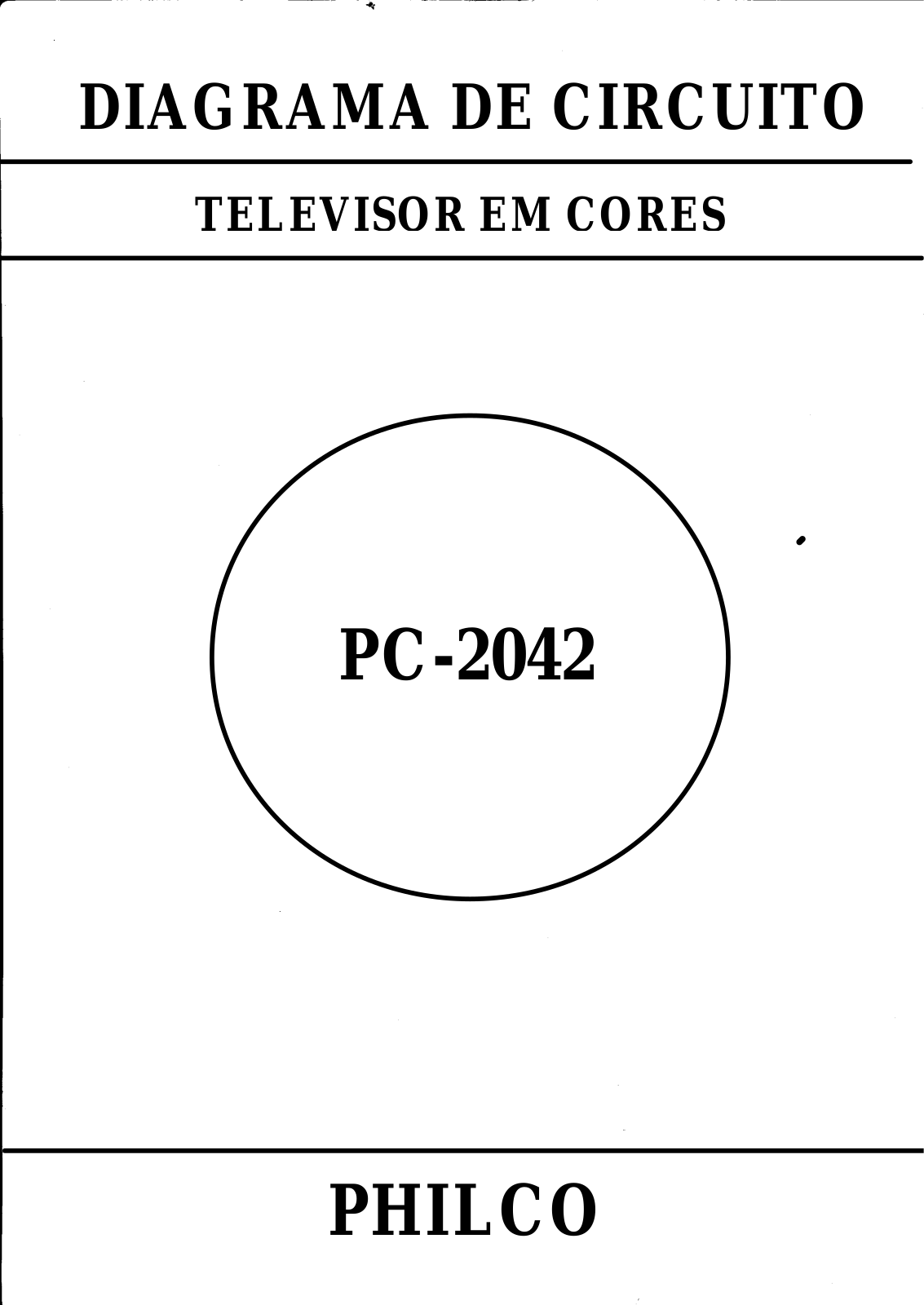 Philco PC-2042 Schematic