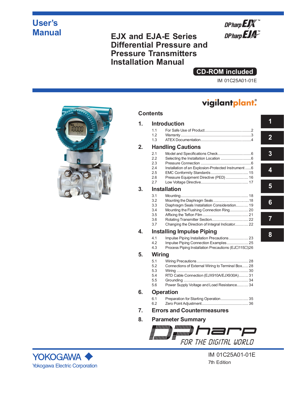 YOKOGAWA DPharp EJX910A, EJA-EtSeries, DPharp EJX930A, DPharp EJA110E, DPharp EJA120E User Manual