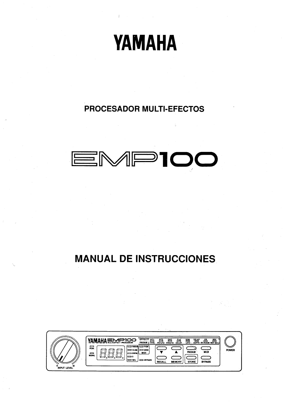 Yamaha EMP100 User Manual