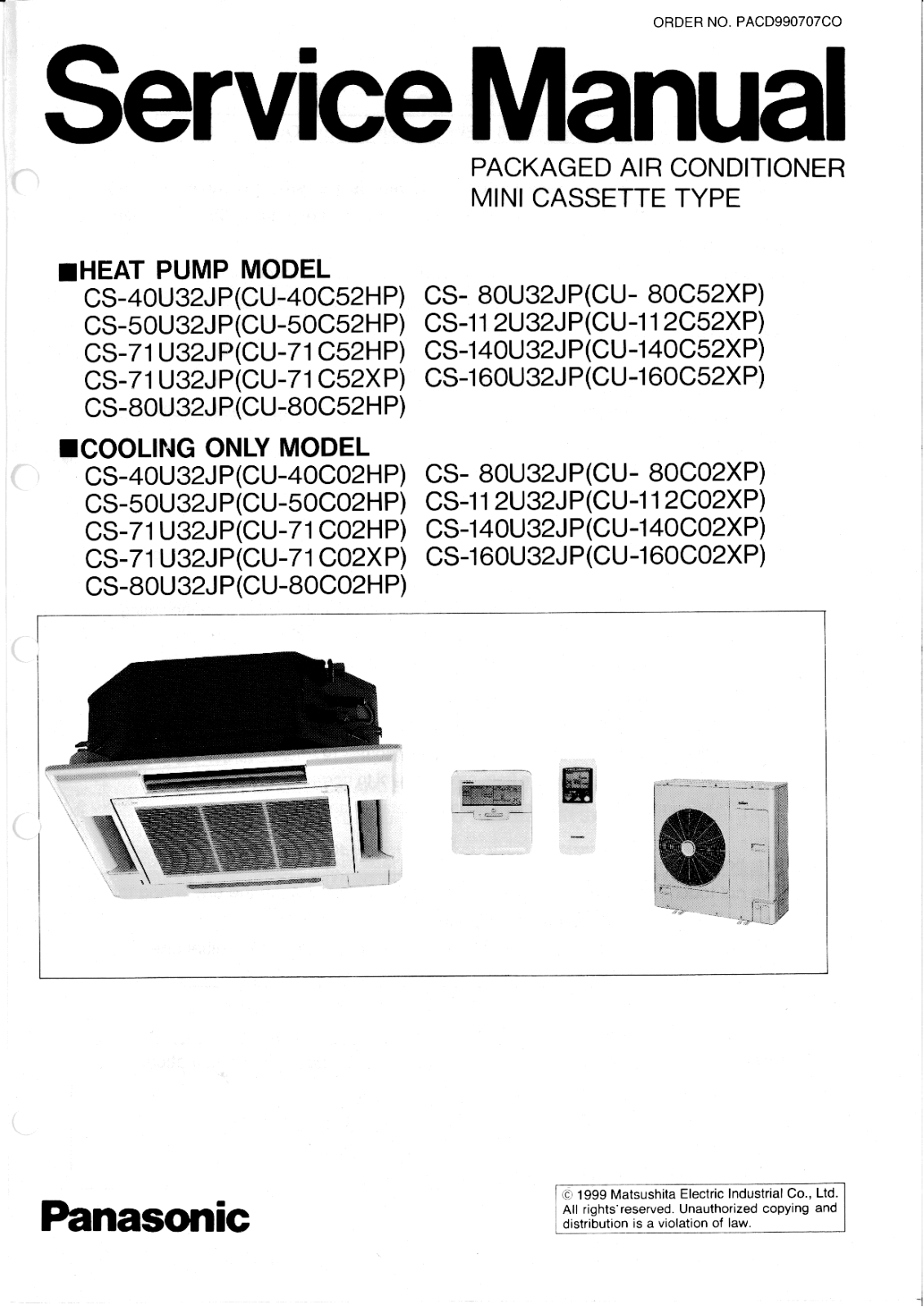 Panasonic CS-40U32JP Service Manual