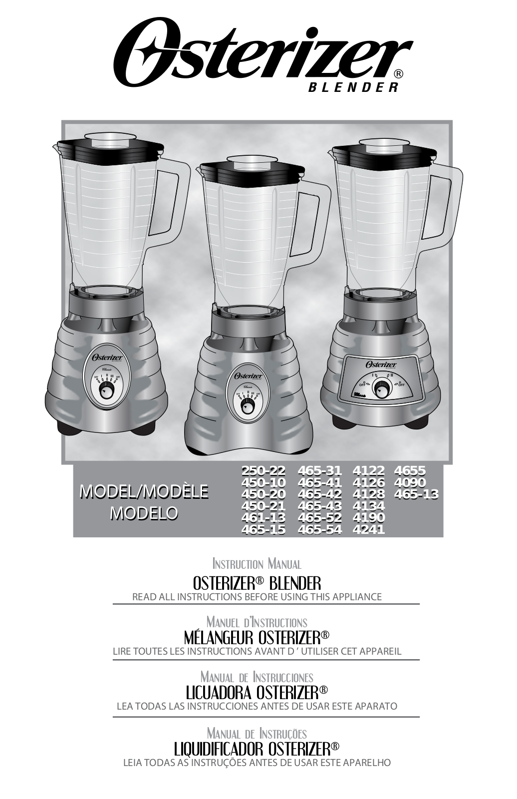 Sunbeam 250-22 User Manual